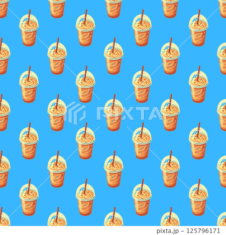 seamless background with different hamburger. 125796171
