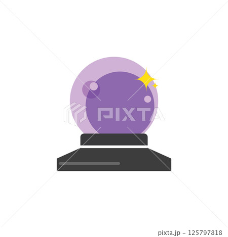crystal ball on a stand. 125797818