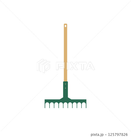 Green rake iconのイラスト素材 [125797826] - PIXTA