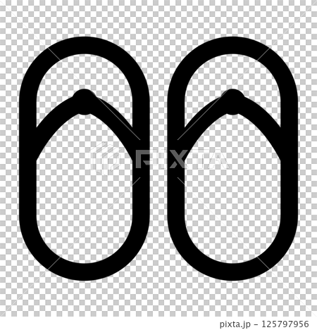 flip-flops icon 125797956