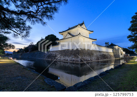 京都 二条城の夜景 東南隅櫓と東大手門 (京都府京都市中京区) 京都 二条城の夜景 東南隅櫓と東大手門 (京都府京都市中京区) 125799753