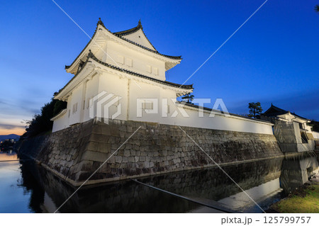 京都 二条城の夜景 東南隅櫓と東大手門 (京都府京都市中京区) 125799757