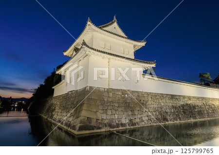 京都 二条城の夜景 東南隅櫓 (京都府京都市中京区) 125799765