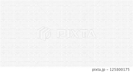 Seamless bullet dot pattern with small black dots on a clean white background. Horizontal grid layout perfect for notebook paper, graph paper designs. Drag to swatches panel to use 125800175