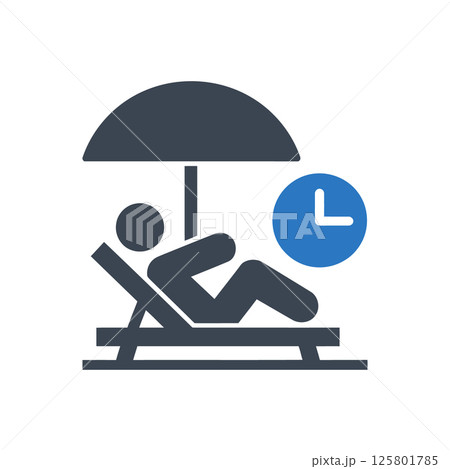 Relaxation Time Icon Relaxation Time Icon 125801785