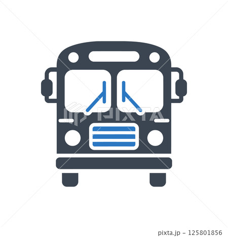 City bus front icon 125801856