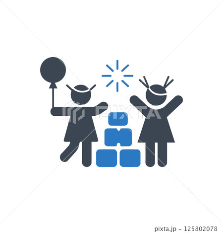 Creative Kids Fun Icon Creative Kids Fun Icon 125802078