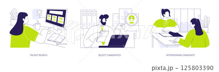 Human resources agency isolated cartoon vector illustrations se Human resources agency isolated cartoon vector illustrations se 125803390