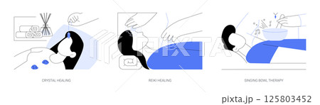 Esoteric practices isolated cartoon vector illustrations se 125803452