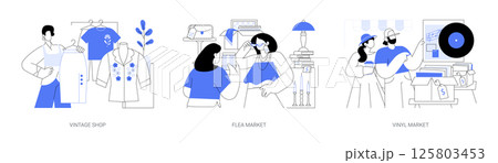 Vintage spirit isolated cartoon vector illustrations se Vintage spirit isolated cartoon vector illustrations se 125803453