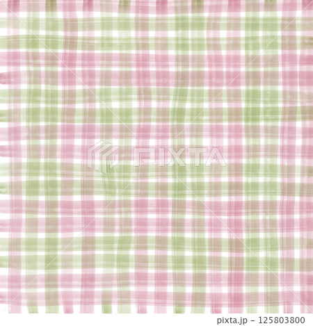 Pink Sage Green Plaid Gingham Check Hand Drawn Background Pattern Overlay Pink Sage Green Plaid Gingham Check Hand Drawn Background Pattern Overlay 125803800