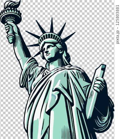 Illustration of the Statue of Liberty Illustration of the Statue of Liberty 125803881