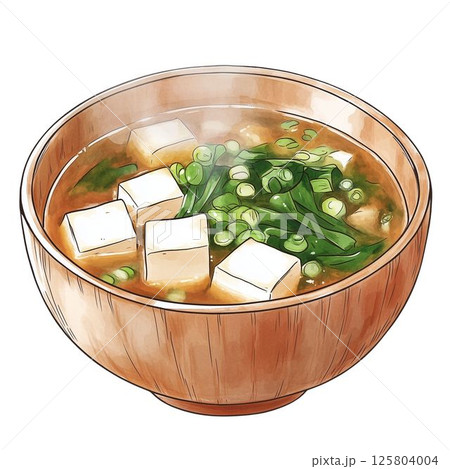 とうふとわかめの味噌汁 125804004