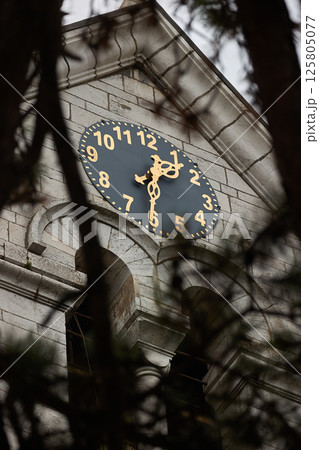 Old clock on the Church in Niksic, Montenegro Old clock on the Church in Niksic, Montenegro 125805077