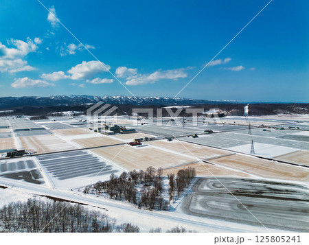 冬の空撮 冬の空撮 125805241