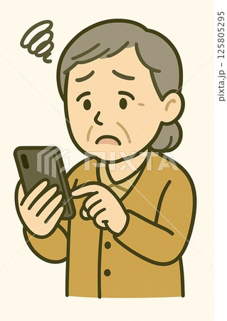 スマートフォン苦手 125805295