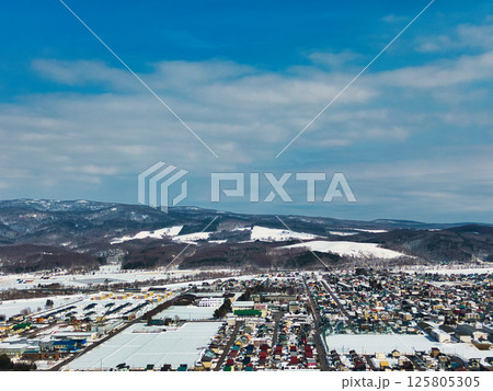 冬の空撮 125805305