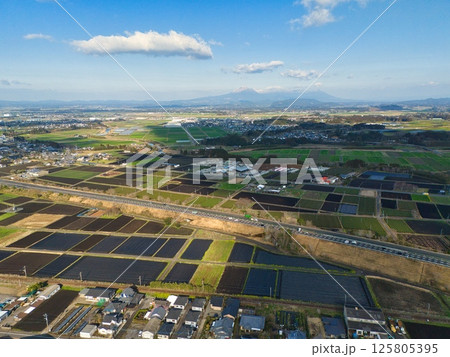 都城市空撮山之口町より R7年 都城市空撮山之口町より R7年 125805395