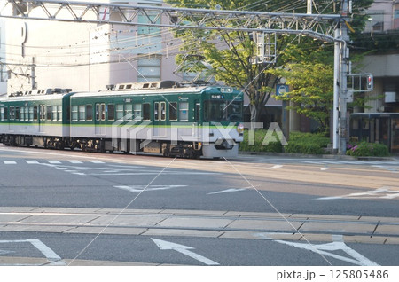京阪電車 700形電車（浜大津駅前交差点） 125805486