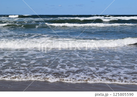 庄内浜の荒波 日本海 125805590