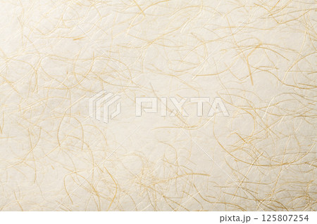 質感のあるベージュの和紙の背景テクスチャー 質感のあるベージュの和紙の背景テクスチャー 125807254