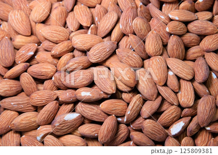 アーモンドのテクスチャ 125809381