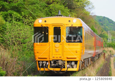 茜色に輝く伊予灘ものがたり 125809840