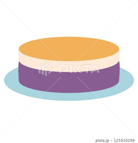 filipino Ube Leche Flan Cake 125810289