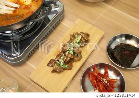 Korean meat dish. Grilled pork Korean meat dish. Grilled pork 125811414