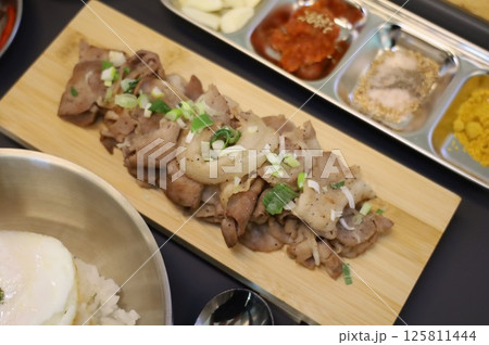 Korean meat dish. Grilled pork Korean meat dish. Grilled pork 125811444