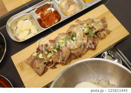 Korean meat dish. Grilled pork Korean meat dish. Grilled pork 125811445