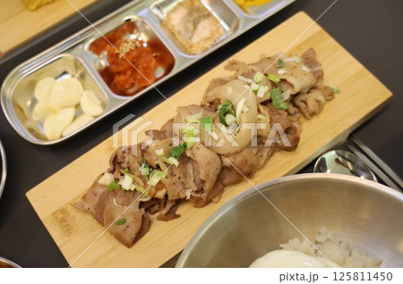Korean meat dish. Grilled pork Korean meat dish. Grilled pork 125811450