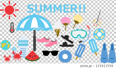 Illustration of summer vacation Illustration of summer vacation 125811558