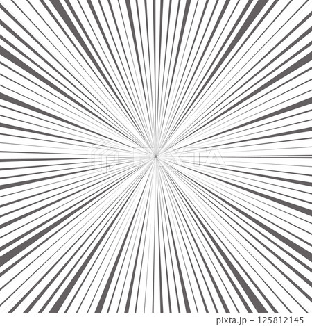 Sun rays background. White and grey radial abstract comic pattern. Vector explosion abstract lines backdrop 125812145
