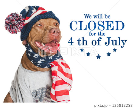 Signboard with the inscription We will be closed 125812258