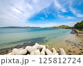 海岸のテトラポットから眺める風景 125812724