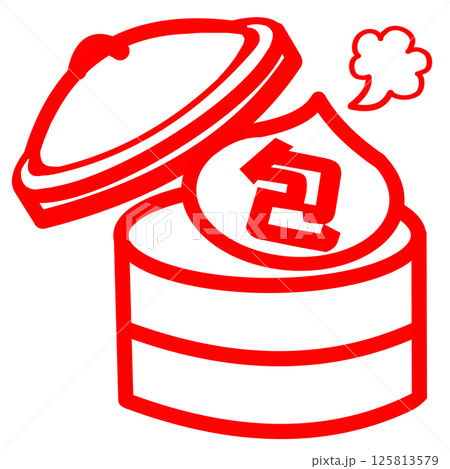 飲茶のシンプルなイラスト 125813579