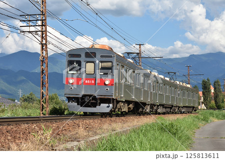 長野電鉄8500系(朝陽ー附属中学校前) 125813611