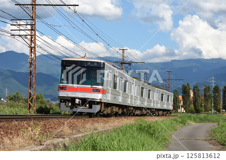 長野電鉄3000系(朝陽ー附属中学前) 125813612