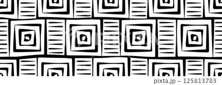 Black geometric square. Black geometric square. 125813783