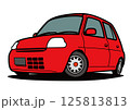 絶版軽自動車 赤色系 自動車イラスト 絶版軽自動車 赤色系 自動車イラスト 125813813
