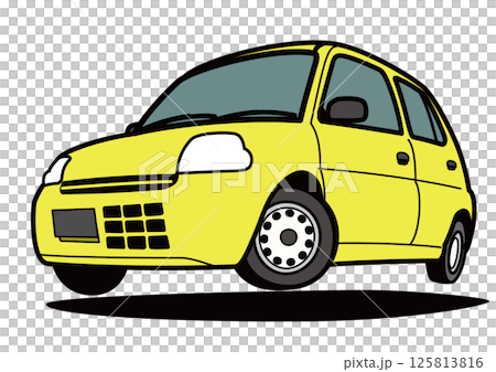 絕版輕型汽車,黃色,Jump,汽車插畫 125813816