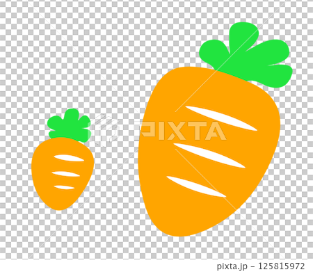 人参 かわいい 夏野菜 イラスト 125815972