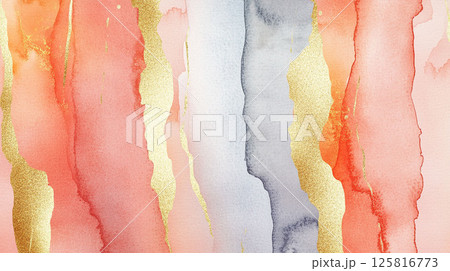 アルコールインクアート 地層アート 水彩 テクスチャ 背景素材 | Alcohol Ink Art 125816773