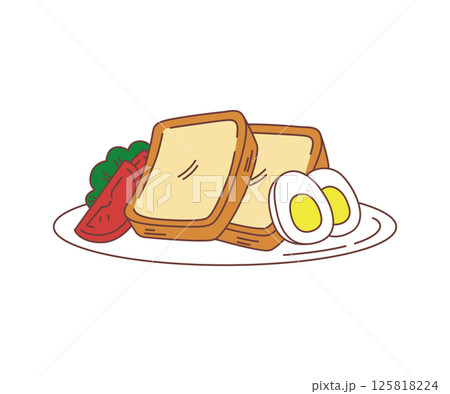 トースト 125818224