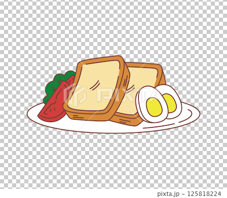 トースト 125818224