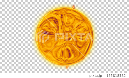 宇宙・燃え盛る恒星(背景が透明のアルファ素材です・動画もあります) 宇宙・燃え盛る恒星(背景が透明のアルファ素材です・動画もあります) 125818582