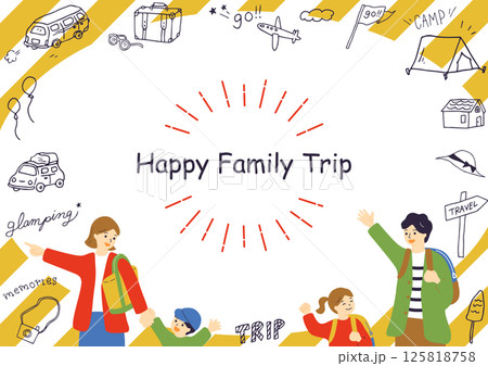 旅を楽しむ家族 125818758