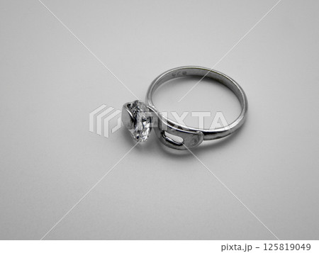 Silver ring with a stone. 125819049