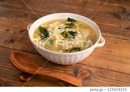 わかめと筍の雑炊 わかめと筍の雑炊 125819255